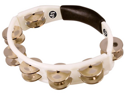 LP Cyclops Handheld Tambourine White Steel LP152