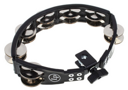 LP Cyclops Mounted Tambourine Black Steel LP160