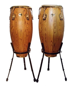 MANO Percussion MP1617NAT Congas 10″ & 11″- Brown Stained Natural