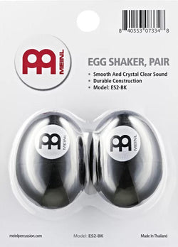 Meinl ES2-BK Egg Shaker Set - BLACK