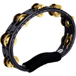 Meinl TMT1B-BK Hand Held Molded Abs Tambourine, Black, Solid Brass Jingles