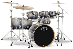PDP CM7 Concept Maple Series 7-Piece Shell Pack Silver to Black Fade