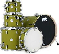 PDP Concept Maple Series 20 inch 5 piece Satin Olive (Shell Pack Only)