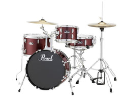 Pearl Roadshow RS Series 4 Piece Gig Drum Kit with hardware & cymbals - Red Wine