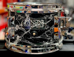 Pansini Percussion 8 by 5.5 inch Birch Hand Painted Spider Webb finish