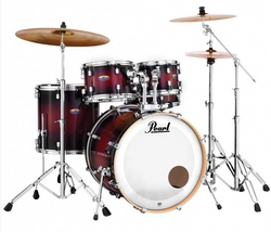 Pearl Decade Maple 22 inch Fusion Plus Kit with Hardware - Gloss Deep Red Burst