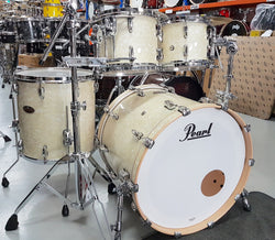 Pearl Masters Maple Reserve 4 Piece Shell Pack - Vintage Marine Pearl side front