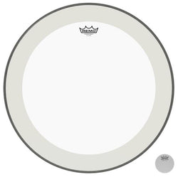 Remo Powerstroke 4 Clear 26” Bass Drum w/ 2 1/2” Falam Patch