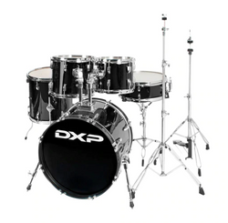 DXP Fusion Series 20 inch 5 Piece Drum Kit - Black