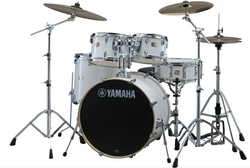 Yamaha SCBX22PW Stage Custom Birch 5pc Drum Kit – Pure White