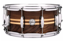 Gretsch Full Range 14 by 6.5 inch Snare Drum Walnut with Maple Inlay