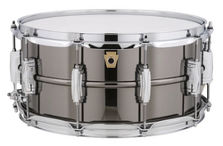 Ludwig Black Beauty Brass LB417 - 6.5 by 14 inch Smooth Shell, Imperial Lugs