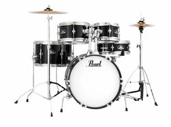 Pearl Roadshow Junior Drum Kit with Cymbals - Jet Black